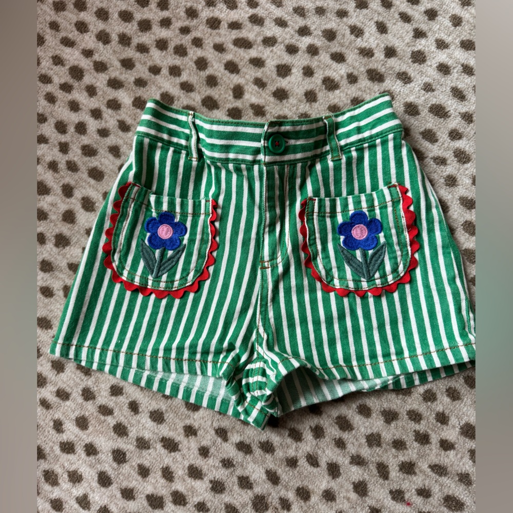 Mini Boden Striped Shorts